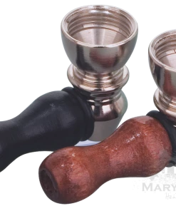 West Coast Gifts Mini Nickel & Wood Pipe