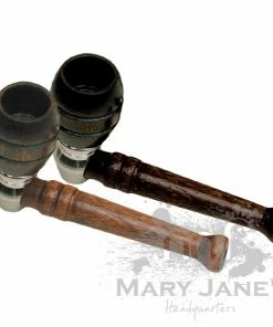West Coast Gifts Curly Nickel & Wood Pipe Pipes