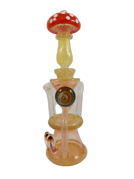 Puff New Arrivals Eckardt Glass 10.5" 14mm Mushroom Recycler Dab Rig 3 Puff New Arrivals Eckardt Glass 10.5" 14mm Mushroom Recycler Dab Rig