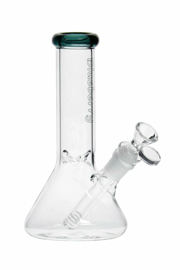 The Smokesman Nice Glass Blueberry Glass 8" Tall Mini Beaker Bong 1 The Smokesman Nice Glass Blueberry Glass 8" Tall Mini Beaker Bong