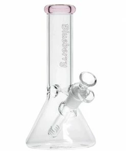 The Smokesman Nice Glass Blueberry Glass 8" Tall Mini Beaker Bong 12 The Smokesman Nice Glass Blueberry Glass 8