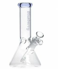 The Smokesman Nice Glass Blueberry Glass 8" Tall Mini Beaker Bong