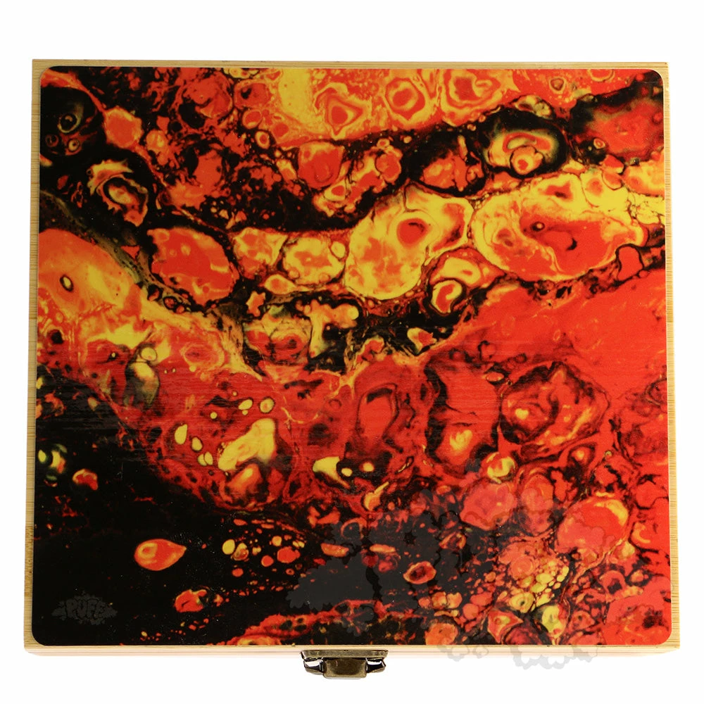 Puff Pipes Bamboo Storage Box W/ Grinder 5 Puff Pipes Bamboo Storage Box W/ Grinder