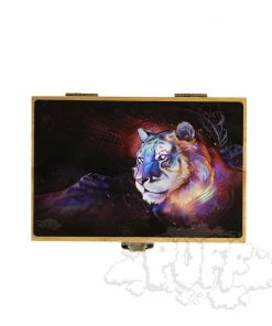 Puff Pipes Bamboo Storage Box W/ Grinder 7 Puff Pipes Bamboo Storage Box W/ Grinder