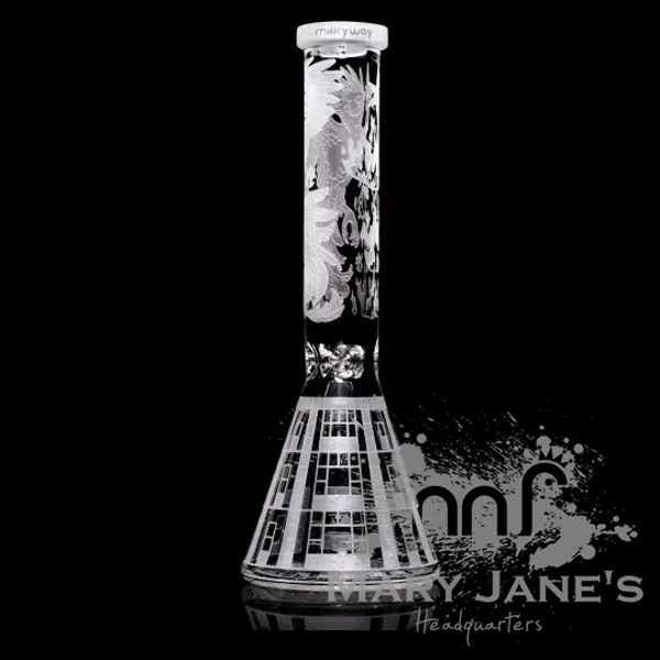 Milkyway Glass 15" Tall 9mm Phoenix Prison Beaker Bong 2 Milkyway Glass 15" Tall 9mm Phoenix Prison Beaker Bong