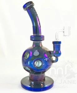 West Coast Gifts Red Eye Tek 11" Tall Metallic Terminator Finish Swiss Globe Dab Rig