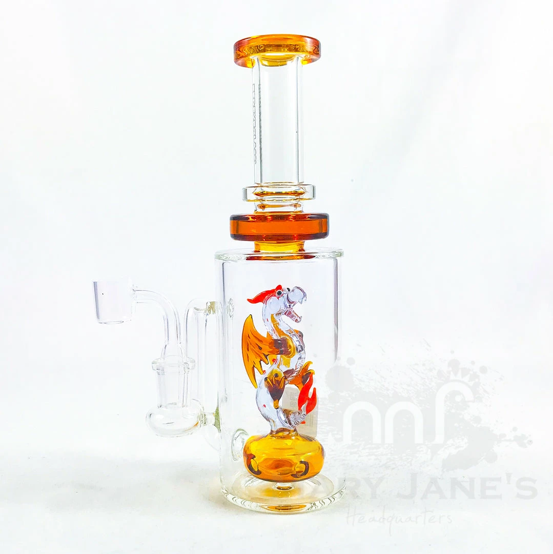West Coast Gifts Red Eye Glass 9" Tall Dragon Dab Rig 3 West Coast Gifts Red Eye Glass 9" Tall Dragon Dab Rig