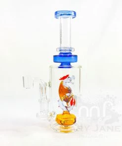 West Coast Gifts Red Eye Glass 9" Tall Dragon Dab Rig