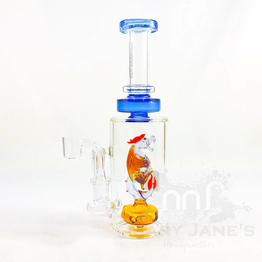 West Coast Gifts Red Eye Glass 9" Tall Dragon Dab Rig 1 West Coast Gifts Red Eye Glass 9" Tall Dragon Dab Rig