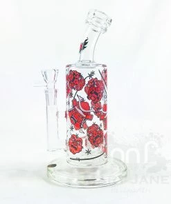 West Coast Gifts Red Eye Glass 10" Tall Wrap Decal Dab Rig