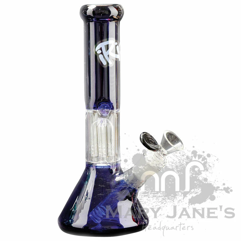 West Coast Gifts Irie Glass IRIE 10" Tall Beaker Tube Bong W/ 4-Arm Tree Perc 4 West Coast Gifts Irie Glass IRIE 10" Tall Beaker Tube Bong W/ 4-Arm Tree Perc