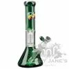 West Coast Gifts Irie Glass IRIE 10" Tall Beaker Tube Bong W/ 4-Arm Tree Perc