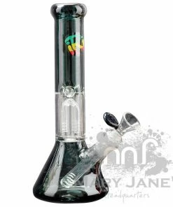 West Coast Gifts Irie Glass IRIE 10" Tall Beaker Tube Bong W/ 4-Arm Tree Perc
