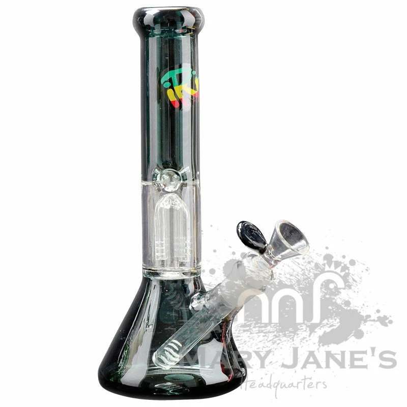West Coast Gifts Irie Glass IRIE 10" Tall Beaker Tube Bong W/ 4-Arm Tree Perc 2 West Coast Gifts Irie Glass IRIE 10" Tall Beaker Tube Bong W/ 4-Arm Tree Perc