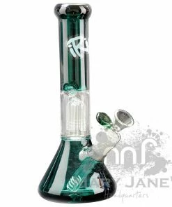 West Coast Gifts Irie Glass IRIE 10" Tall Beaker Tube Bong W/ 4-Arm Tree Perc 6 West Coast Gifts Irie Glass IRIE 10