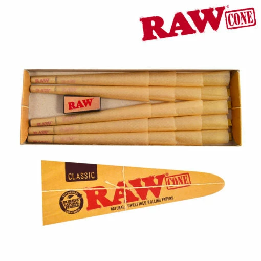 HBI RAW Classic Pre Rolled Cones Rolling Papers 6 HBI RAW Classic Pre Rolled Cones Rolling Papers