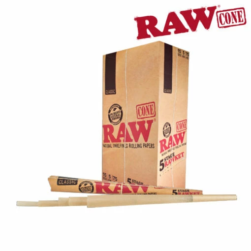 HBI Rolling Papers Raw Classic Rawket Pre Rolled Cones 1 HBI Rolling Papers Raw Classic Rawket Pre Rolled Cones