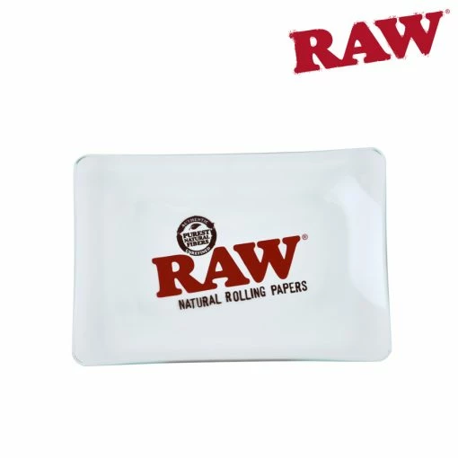HBI Trays Raw Glass Mini Rolling Tray 1 HBI Trays Raw Glass Mini Rolling Tray