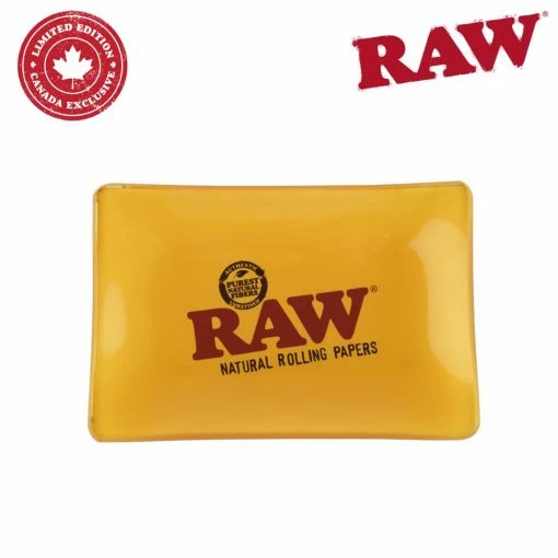 HBI Trays Raw Glass Mini Rolling Tray 2 HBI Trays Raw Glass Mini Rolling Tray