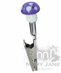 West Coast Gifts Glass Mushroom Roach Clips