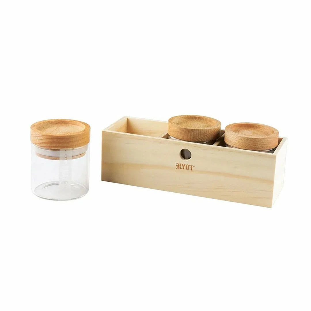BOB Headquarters RYOT Box Jars With Beech Tray Lids Storage 3 BOB Headquarters RYOT Box Jars With Beech Tray Lids Storage