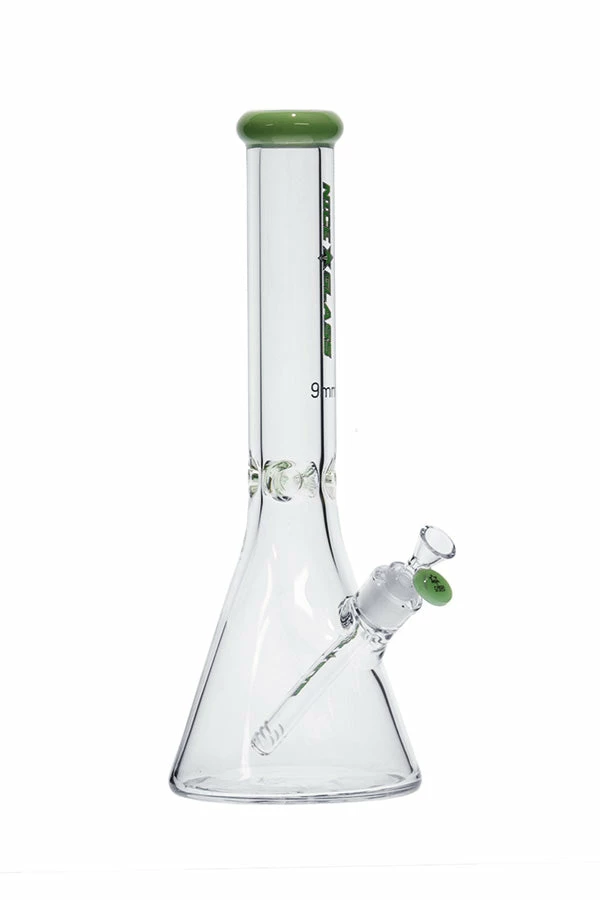 The Smokesman Nice Glass 16" 9mm Flat Mouth Beaker Bongs 2 The Smokesman Nice Glass 16" 9mm Flat Mouth Beaker Bongs