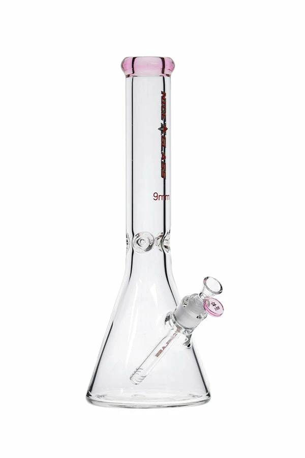 The Smokesman Nice Glass 16" 9mm Flat Mouth Beaker Bongs 1 The Smokesman Nice Glass 16" 9mm Flat Mouth Beaker Bongs