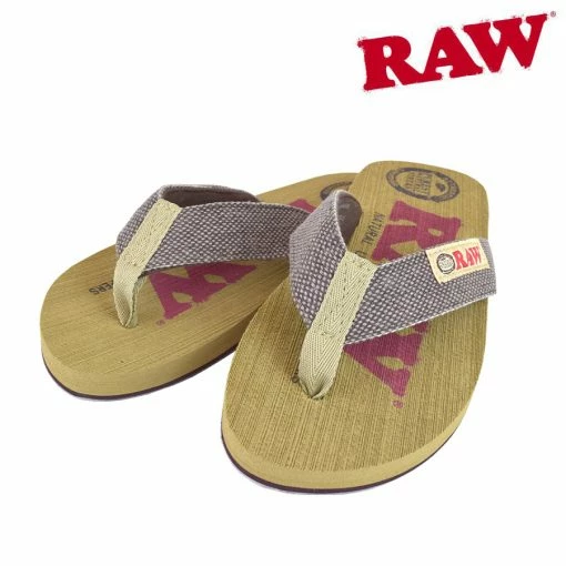 HBI RAW Ladies Red & Brown Flip Flop Sandal Apparel 1 HBI RAW Ladies Red & Brown Flip Flop Sandal Apparel