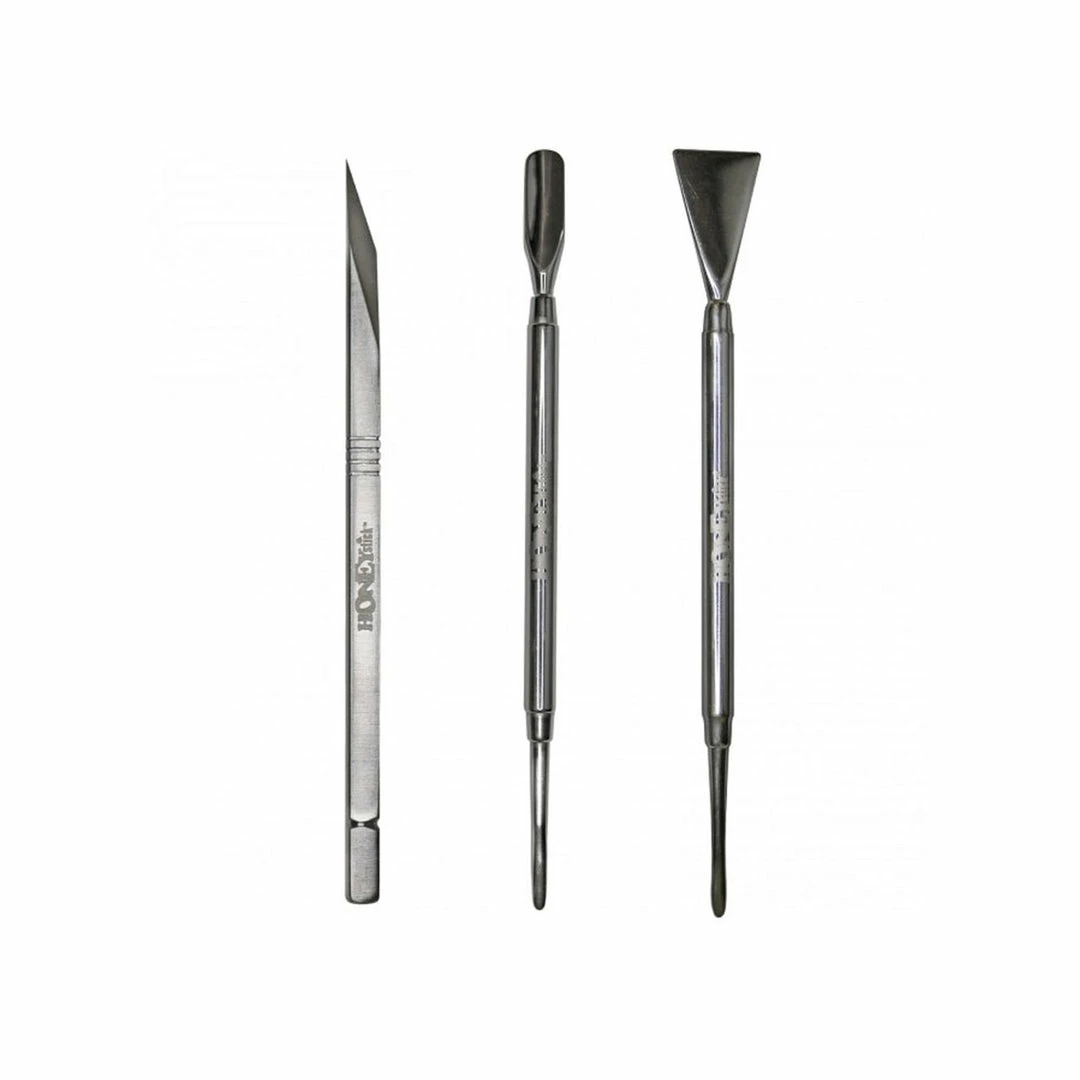 BOB Headquarters HoneyStick Stainless Steel Dab Tools - Set Of 3 1 BOB Headquarters HoneyStick Stainless Steel Dab Tools - Set Of 3