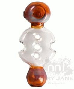 West Coast Gifts Red Eye Glass 4.5" Swiss Disc Hand Pipe