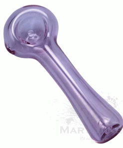 West Coast Gifts Red Eye Glass 4.5" Long Solid Colour Spoon Hand Pipe