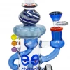 Cheech Glass 10" Tall Dichro Recycler Dab Rigs