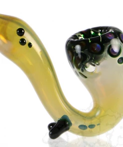 Puff Sherlock Glass Pipe W/ Colour Dots Pipes