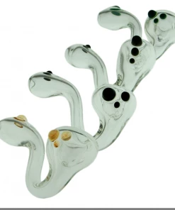 Puff Urban Glass Clear Sherlock W/Dots Pipes