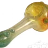 Puff Pipes Eckardt Glass Silver Fumed Twisted Spoon With Dots