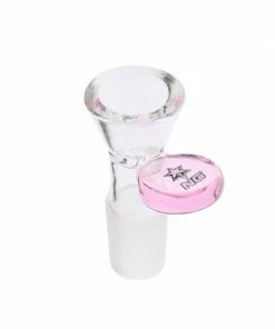 The Smokesman Nice Glass Thick Cone Bowl With Coloured Stopper