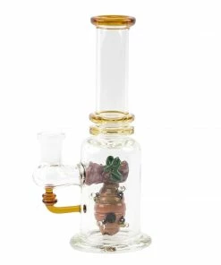 BOB Headquarters Empire Glassworks Save The Bees Straight Tube Bong