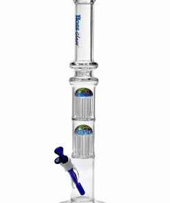Hoss Glass 22" Straight Tube Bong With Double 8 Arm Reversal Percolator