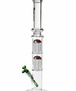 Hoss Glass 22" Straight Tube Bong With Double 8 Arm Reversal Percolator 6 Hoss Glass 22