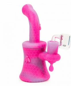 West Coast Gifts Stratus Silicone 6" Bee Dab Rig W/Quartz Banger Rigs