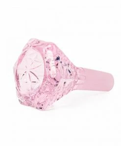 West Coast Gifts Red Eye Glass 14mm Hobstar Carved Cone Pull-Out Bong Bowl