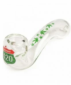 West Coast Gifts Red Eye Glass Highway 420 Hand Pipes W/ Collectable Tin