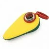 West Coast Gifts LIT 4" Long Silicone Avocado Hand Pipe With Glass Bowl