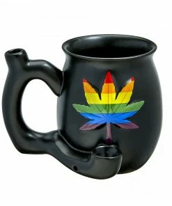 West Coast Gifts Cannabis Leaf Ceramic Mug Pipe