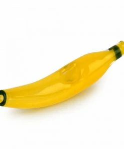 West Coast Gifts Red Eye Glass 5" Banana Hand Pipe
