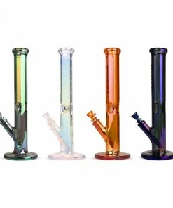 West Coast Gifts Red Eye Tek 15" Tall Terminator Finish Hex Straight Tube Bong