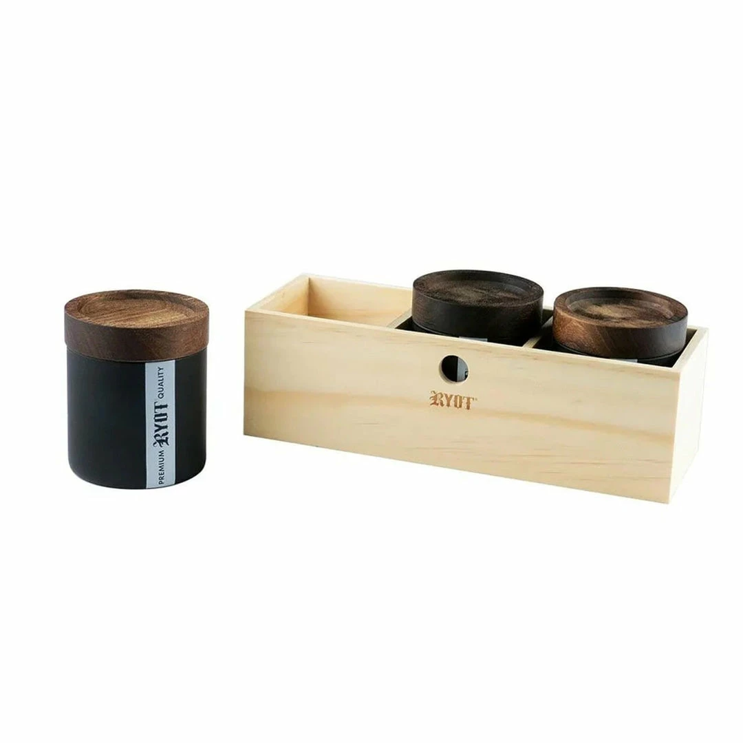 BOB Headquarters RYOT Box Jars With Beech Tray Lids Storage 4 BOB Headquarters RYOT Box Jars With Beech Tray Lids Storage