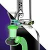 BOB Headquarters Pulsar Glass Pulsar 7.5" Bong W/ Fixed Downstem Shower Perc & UV Reactive Colour Accents