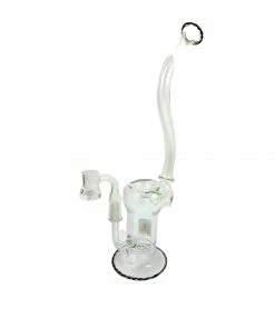 Local Art Narc Glass 11" Tall Hand Blown Inline Dab Rig Rigs