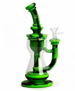 West Coast Gifts LIT Silicone 10" Tall Incycler W/Glass Chamber & Pull-Out